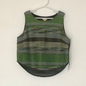 Crop top with woven detail